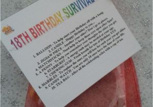 Unusual 18th Birthday Presents for Him 18th Birthday Survival Kit Fun Unusual Novelty Present