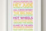 Unusual 50th Birthday Presents for Him Unique 50th Birthday Gift Instant Personalized Poster