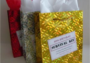 Unusual 60th Birthday Gifts for Her Female 60th Birthday Survival Kit Humorous Gift Idea