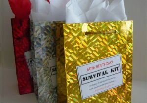 Unusual 60th Birthday Presents Male Male 60th Birthday Survival Kit Humorous Gift Idea Unique