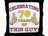 Unusual 70th Birthday Presents for Him 70th Birthday Gift for Him Throw Pillow by Birthdayhumor1