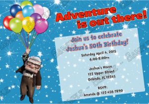 Up Movie Birthday Invitations Novel Concept Designs Disney Up Movie Birthday Party