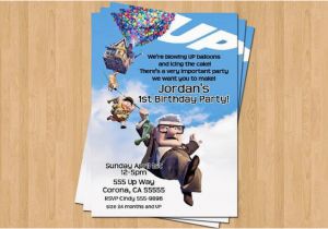 Up Movie Birthday Invitations Up Pixar Movie Birthday Party Personalized Invitation Jpeg