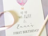 Up Up and Away Birthday Invitations Up Up and Away Invitation Children 39 S Birthday Invitation