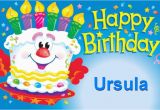 Ursula Birthday Card Happy Birthday Ursula Happy Birthday