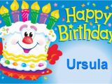 Ursula Birthday Card Happy Birthday Ursula Happy Birthday
