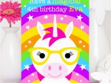 Ursula Birthday Card Unicorn Birthday Card Ursula the Unicorn Colour their Day