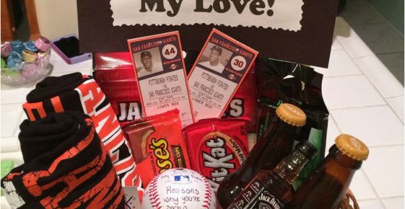 Useful Birthday Gifts for Boyfriend Sf Giants Baseball Gift Basket for My Boyfriend 39 S Birthday