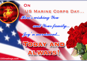 Usmc Birthday Card Warm Wish On Us Marine Corps Day Free Us Marine Corps