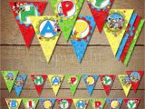 Vahini Saheb Happy Birthday Banner Printable Happy Birthday Pennant Banner Printable Mickey