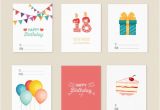 Variety Birthday Cards Variety Of Birthday Cards Vector Free Download