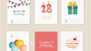 Variety Birthday Cards Variety Of Birthday Cards Vector Free Download