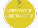 Variety Birthday Cards Variety Pack Of 5 Greeting Cards by Cardsforcanines On Etsy