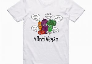 Vegan Birthday Gifts for Him Men 39 S Novelty Ant Vegan Carnivore Funny Cotton T Shirt for