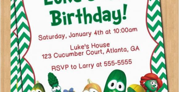 Veggie Tales Birthday Invitations Veggie Tales Printable Invitations Party Invitations Ideas