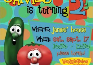 Veggie Tales Birthday Invitations Veggies Tales Birthday Party Invite Https Www Facebook