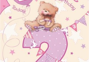 Verse for Birthday Girl Happy 2nd Birthday Card 2 Year Old