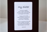 Verses for Sisters Birthday Card Sister Gift for Birthday or Christmas Two Verses by
