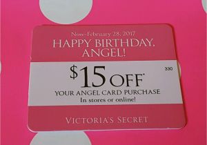Victoria S Secret Angel Card Birthday Gift Nice Victoria 39 S Secret 15 Off Happy Birthday Card Online