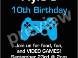 Video Game Birthday Party Invitation Template Free Game On Video Game Invitation Select Color Personalized