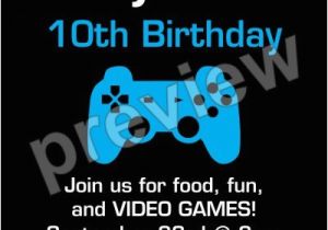 Video Game Birthday Party Invitation Template Free Game On Video Game Invitation Select Color Personalized