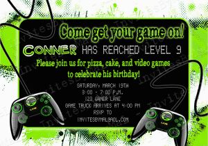 Video Game Birthday Party Invitation Template Free Party Invitation Templates Video Game Party Invitations