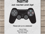Video Game Birthday Party Invitation Template Free Playstation Party Invitations Template Video Game Party