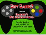Video Game Birthday Party Invitation Template Free Video Game Birthday Invitations Ideas Bagvania Free