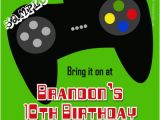 Video Game Birthday Party Invitation Template Free Video Game Controller Birthday Invitations All Colors