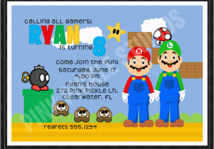 Video Game Birthday Party Invitation Template Free Video Game Party Invitations Template Best Template