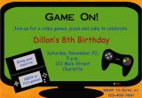 Video Game Birthday Party Invitation Template Free Video Game Party Invitations Video Game Party Invitations