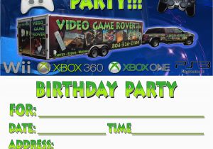 Video Game Birthday Party Invitation Template Free Video Game Party Invitations Video Game Party Invitations