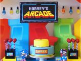 Video Game themed Birthday Party Decorations Kara 39 S Party Ideas Arcade Video Game Pac Man sonic Mario