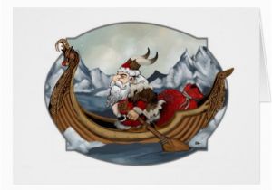 Viking Birthday Card Santa Viking Greeting Card Zazzle