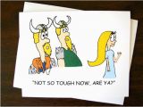 Viking Birthday Card Viking Girl Card Handmade Happy Birthday Father 39 S