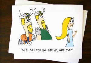 Viking Birthday Card Viking Girl Card Handmade Happy Birthday Father 39 S