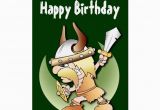 Viking Birthday Card Viking Warrior Birthday Greeting Card Zazzle