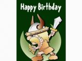 Viking Birthday Card Viking Warrior Birthday Greeting Card Zazzle