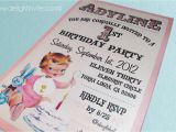 Vintage 1st Birthday Party Invitations 1950 39 S Style Retro Vintage Baby 39 S 1st Birthday