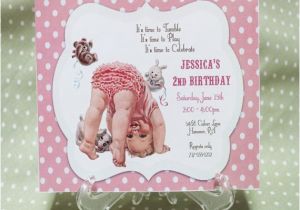 Vintage 1st Birthday Party Invitations Best 25 Girl Birthday Invitations Ideas On Pinterest