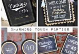 Vintage 40th Birthday Decorations 40th Birthday Party Decorations 4 Piece Party Box