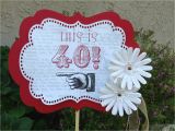 Vintage 40th Birthday Decorations Vintage 40th Birthday Party Sign
