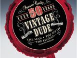 Vintage 50th Birthday Decorations Vintage Dude 50th Birthday Party 18 Quot Foil Balloon