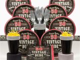 Vintage 50th Birthday Decorations Vintage Dude 50th Birthday Party Deluxe Tableware Kit