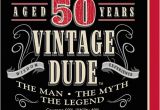 Vintage 50th Birthday Decorations Vintage Dude 50th Birthday Party Lunch Napkins