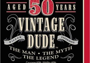 Vintage 50th Birthday Decorations Vintage Dude 50th Birthday Party Lunch Napkins