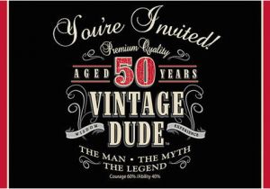 Vintage 50th Birthday Decorations Vintage Man 50th Birthday Invitations 891567 My Paper Shop