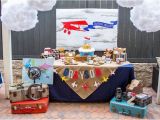 Vintage Airplane Birthday Decorations Kara 39 S Party Ideas Vintage Airplane Birthday Party Kara