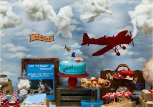 Vintage Airplane Birthday Decorations Vintage Airplane Birthday Party Ideas Photo 3 Of 13