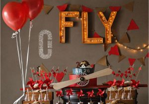 Vintage Airplane Birthday Decorations Vintage Airplane Birthday Party Ideas Photo 4 Of 21